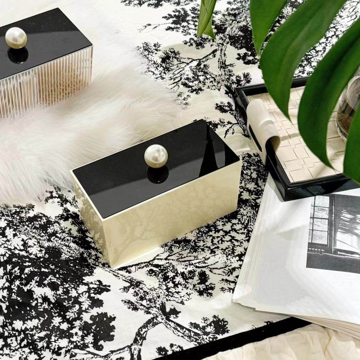 ins高档家用梳妆台化妆品口红棉棒盒子亚克力化妆棉收纳盒棉签盒,家居饰品,家饰软装搭配套装,淘宝优惠券,粉丝福利购,淘宝优惠卷