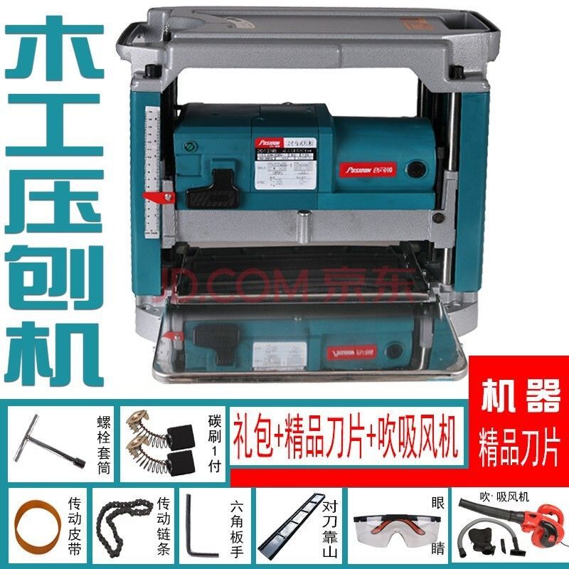木工多功能电动工具家用压刨机单面大功率台式平刨机电刨小型刨机