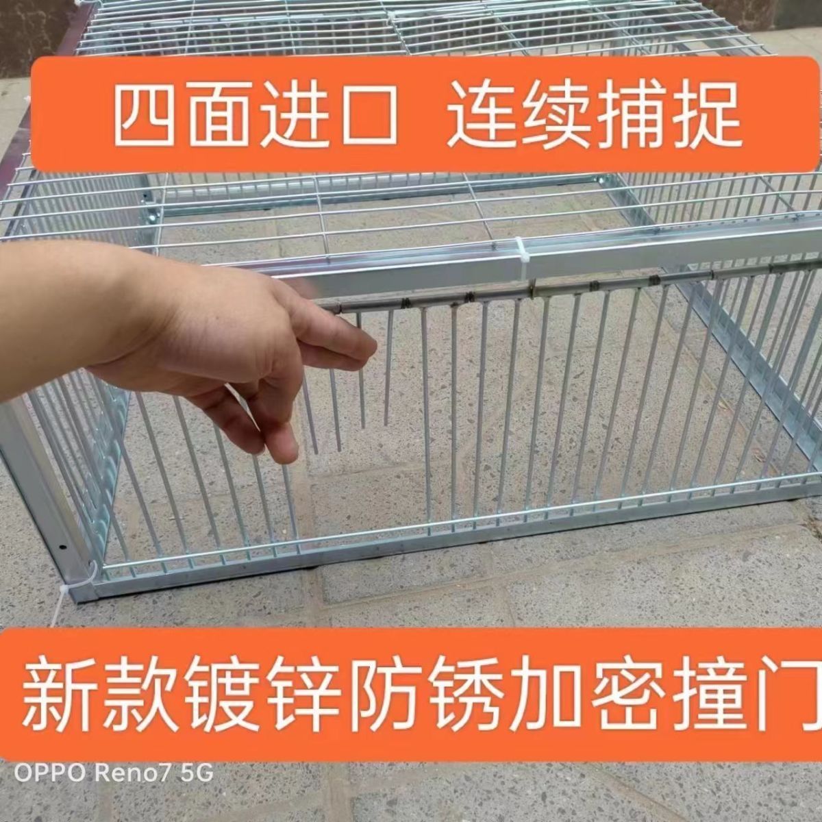 新款加密天落笼鸽子笼捕鸽信鸽用品只进不出跳笼拼装撞门笼不锈钢