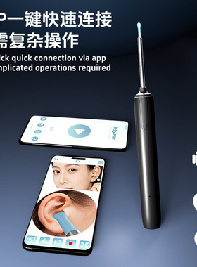 Clean ear picking endoscope with visible ear scoop可视挖耳勺