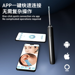 Clean ear picking endoscope with visible ear scoop可视挖耳勺
