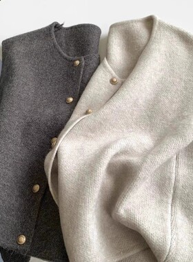 1681马甲背心宽松针织衫百搭套头时尚新款薄款打底休闲