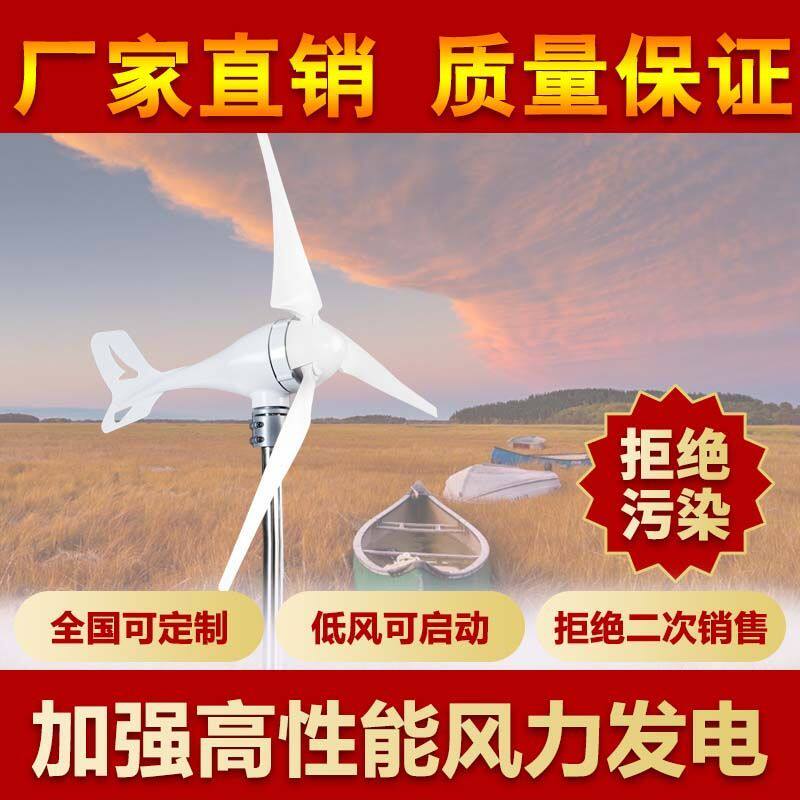 家用小型照明12v24v低速旋转永磁发电机大功率新款自动风力发电机