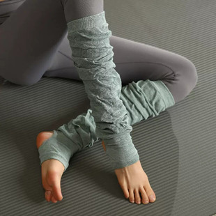 专业瑜伽袜套女过膝长筒空调保暖瑜珈堆堆袜子普拉提套春秋薄款
