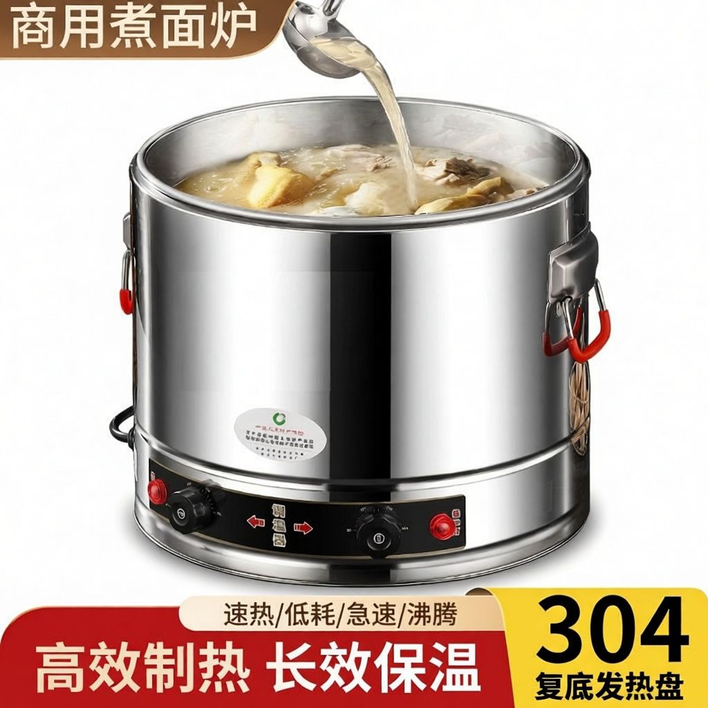 台式煮面炉商用电热汤面桶煮粉煮面锅汤粉锅麻辣烫下面机关东煮