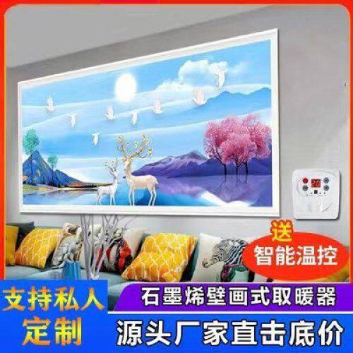 石墨烯碳晶墙暖壁画取暖器壁挂式电暖器家用节能速热电暖画暖气板