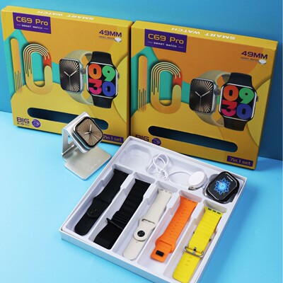 华强北s9ultra2智能手表7合1套装s9智能手表7合1男士运动手表3合1