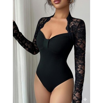 Womens Fall Winter Fashion VNeck Long Sleeve Top Slim Fit