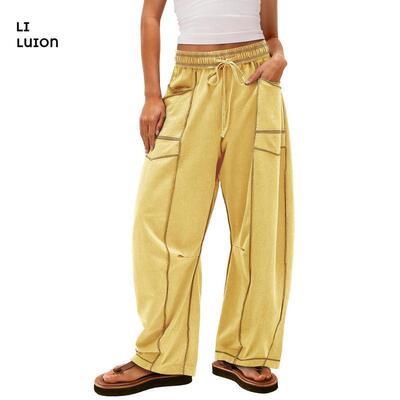 Womens Baggy Wide Leg Pants Casual Fall Palazzo Pants