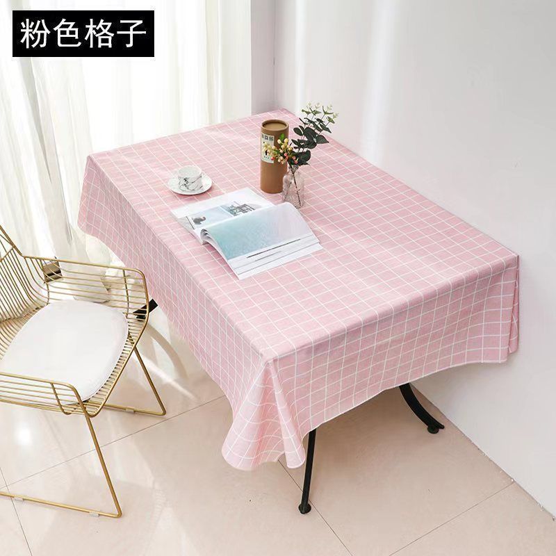 pvc塑料桌布防水防烫防油免洗台布茶几垫少女心ins布艺餐桌长方形