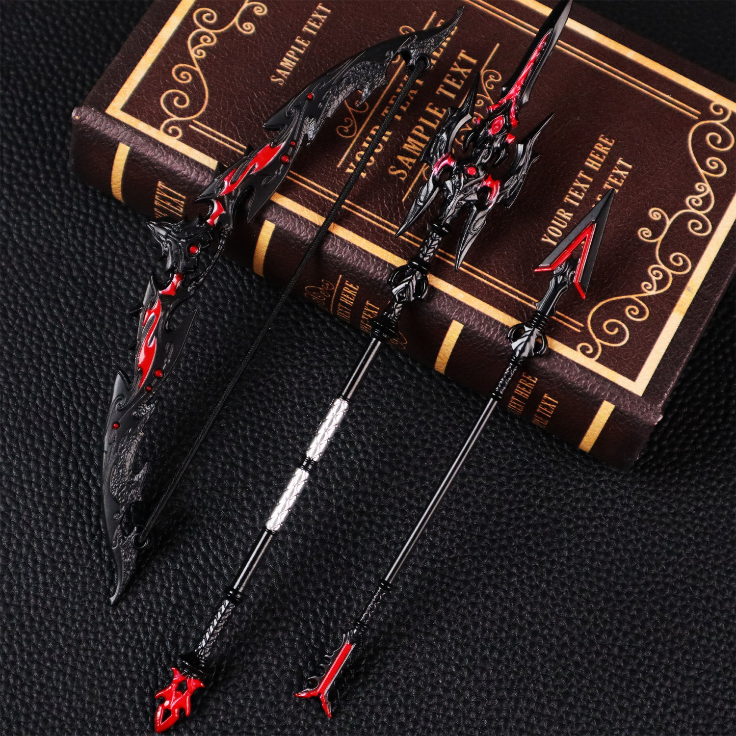 三国杀方天画戟麒麟弓武器模型三国兵器金属学生玩具男女生日礼物