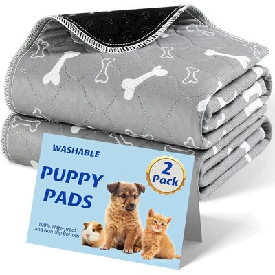Washable Dog Pee Pads Pack Reusable Fast Absorbent Indoor