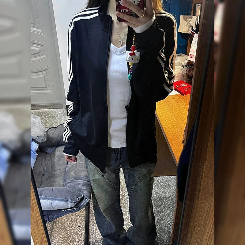 立领卫衣外套女秋季女款2025新款正肩运动上衣薄款韩系早秋穿搭薄