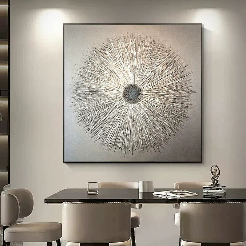 油画简约风装饰画现代客厅沙发背景墙玄关壁画餐厅画意式抽象壁画