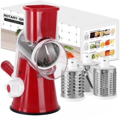 Manual Rotary Cheese Grater Stainless Steel Blade