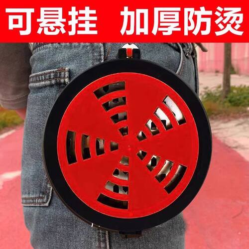 户外腰挂蚊香盒钓鱼便携安全防火蚊香盘托接灰架