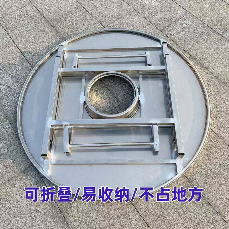 网红烧烤折叠桌家用围炉煮茶地桌户外野餐桌韩式烤肉炉架地摊桌