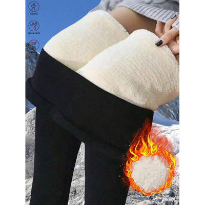 R 90608 Lamb Fleece Leggings 羊羔绒打底裤跨境速卖通亚马