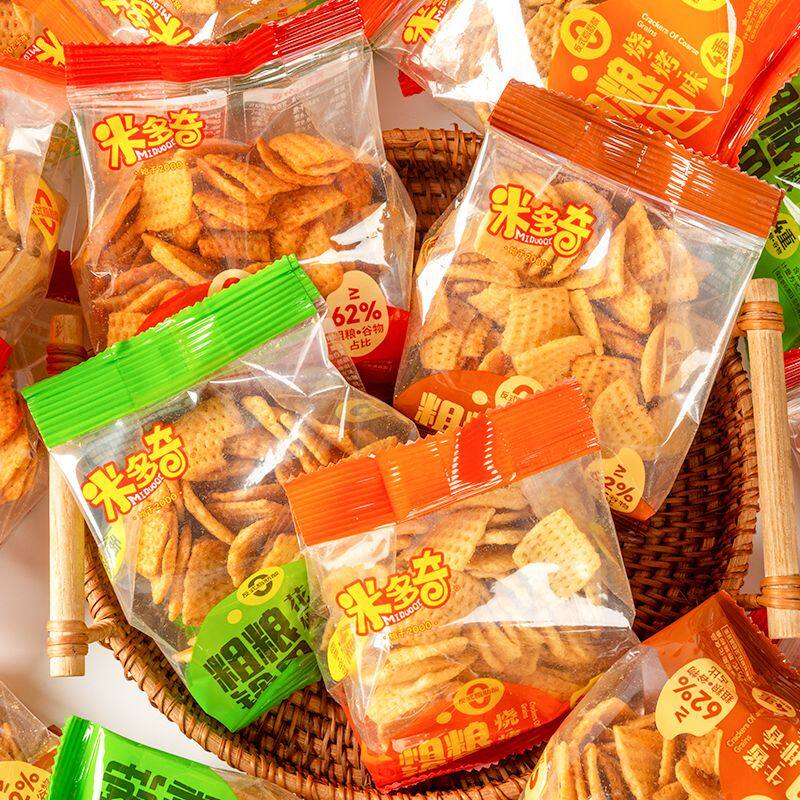 粗粮锅巴烧烤花椒办公室辣味牛排童年饼干宿舍解馋零食大包