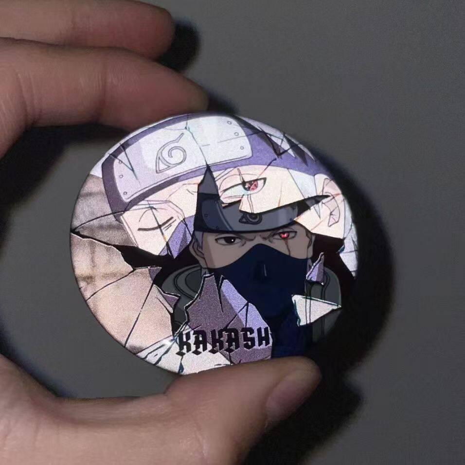 火影忍者周边反光吧唧破碎感火影周边卡卡西鼬带土宇智波斑水门