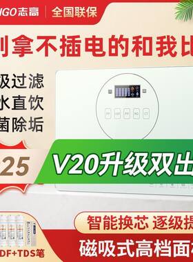 志高净水器家用直饮厨房自来水过滤器台式农村壁挂净水机RO滤水器