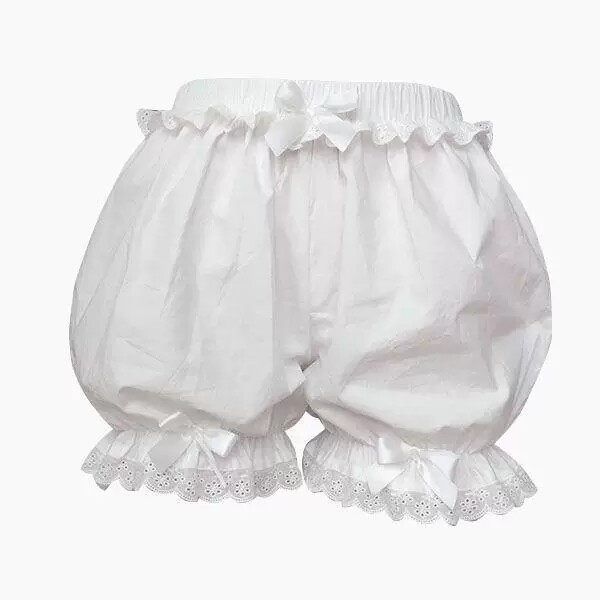 日系JK打底裤棉花边南瓜裤Lolita可爱森女裤女防走光保险蓬蓬