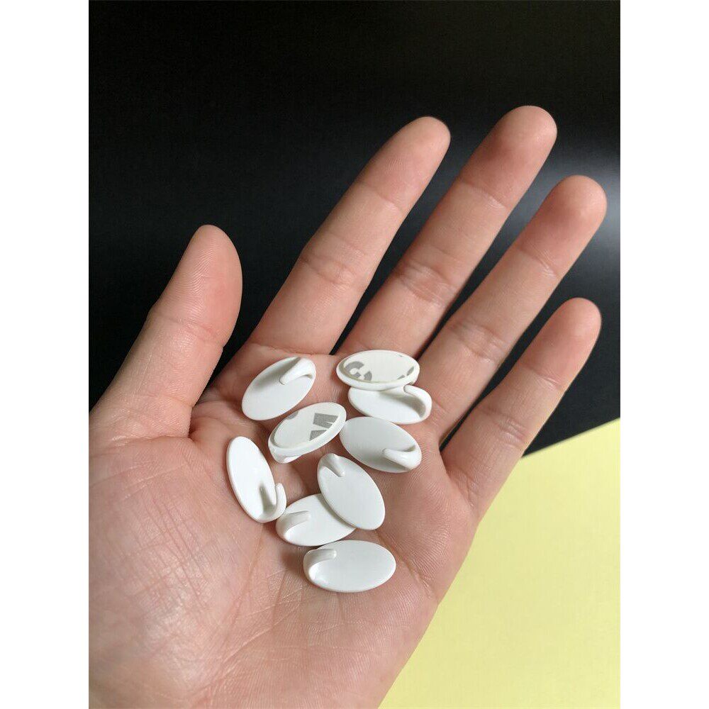 特小号粘钩迷你粘胶挂钩项链耳环挂钩耳筒线挂钩饰物勾九个装