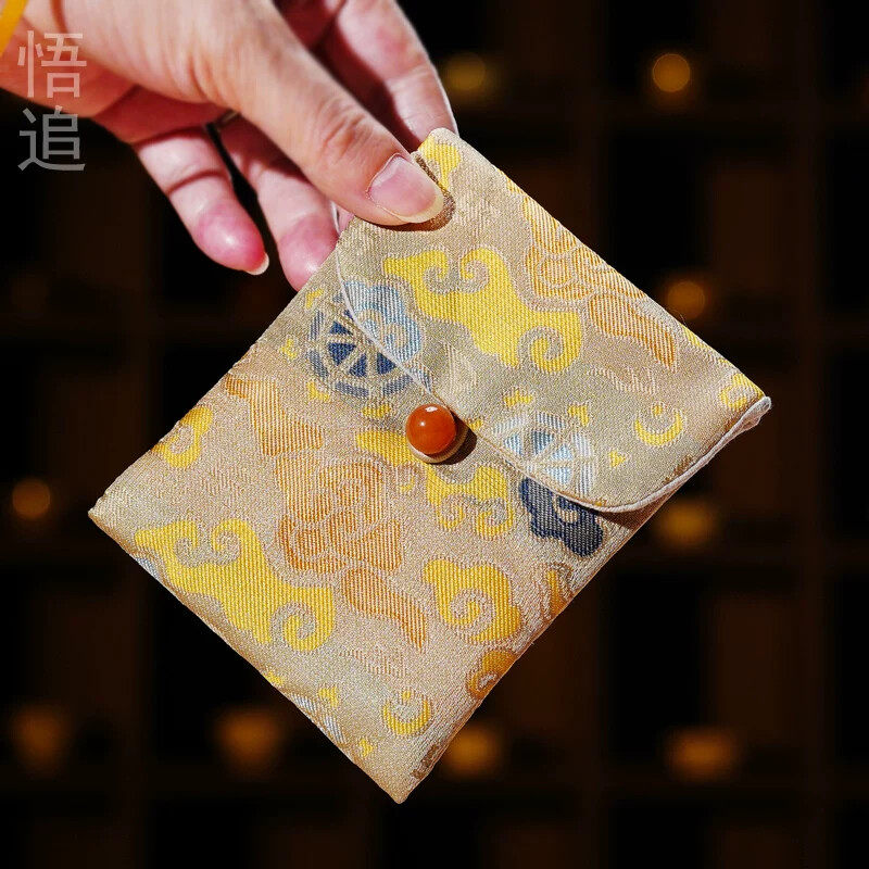 悟追布艺首饰收纳袋耳环项链手链收纳布包小布袋文玩佛珠手串布袋