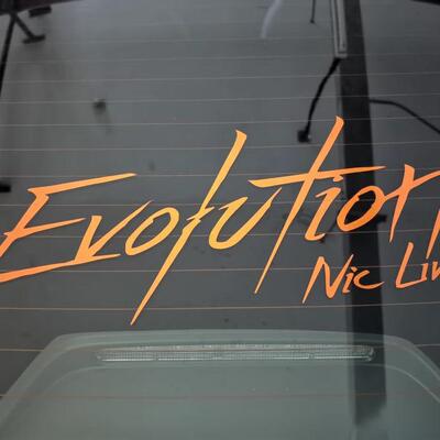 谢霆锋进化车贴EvolutionNicLive汽车蜂蜜应援车身玻璃雕刻贴