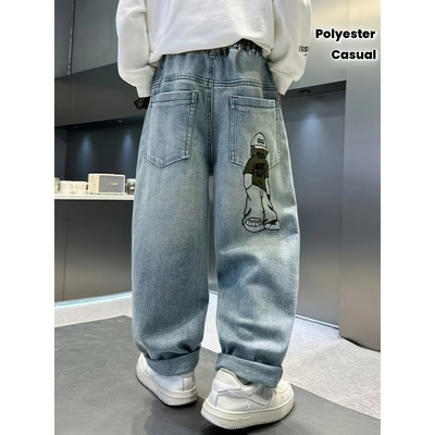 L 75362 Boy's Cool Straight Denim Pants 男童痞帅直筒牛仔裤