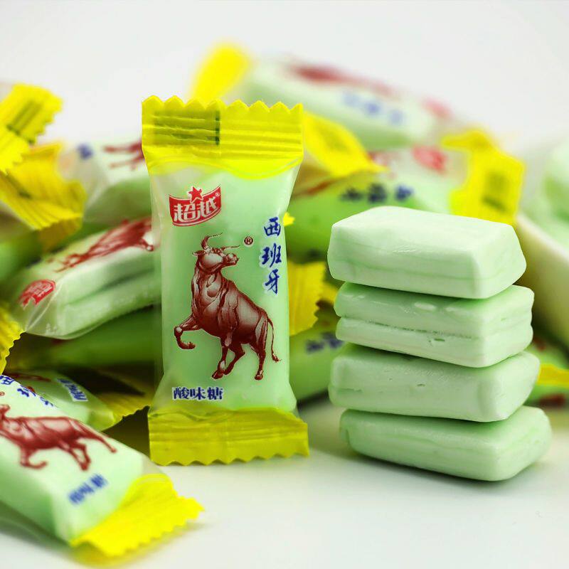 超越西班牙风味酸奶糖混合味 怀旧零食糖果 年后节日婚庆奶糖