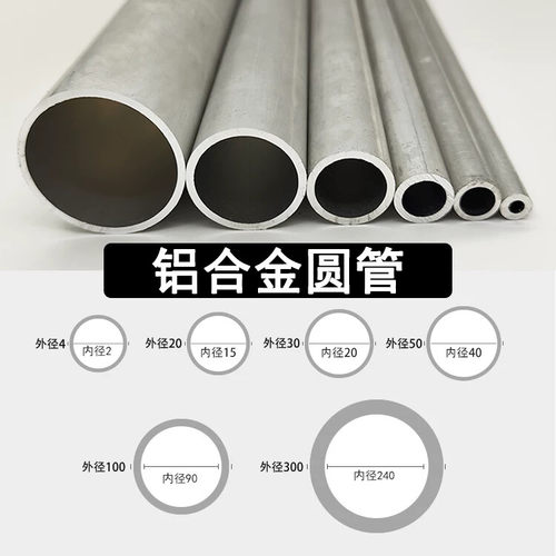 铝合金圆管6063小铝管薄壁小铝管铝圆管零切/4/5/6/8/10/15/16/20