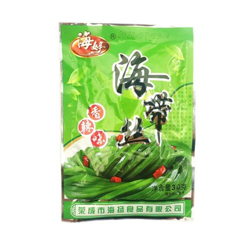 海婷海带丝20包600克香辣味网红宿舍零食品下饭开袋即食咸菜