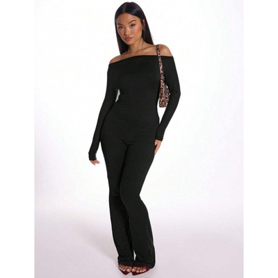 K 65223 Backless jumpsuit 美背长袖连体衣跨境速卖通
