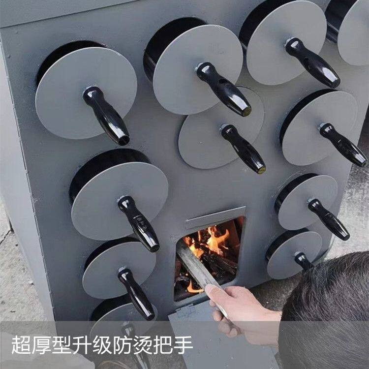 烤鸡炉炭火烤箱商用烤鸭炉烧柴传统地摊烧烤机7孔烤叫花鸡炉子