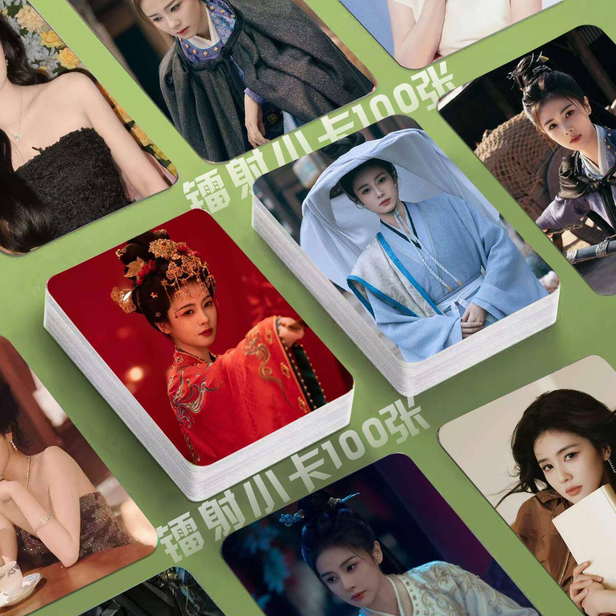 白鹿唐宫奇案小卡100张镭射三寸照片应援纪念珍藏保护膜海报