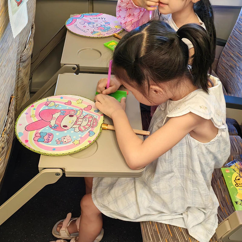 高铁火车上无聊打发时间玩具小学生手工diy便携钻石画儿童小女孩