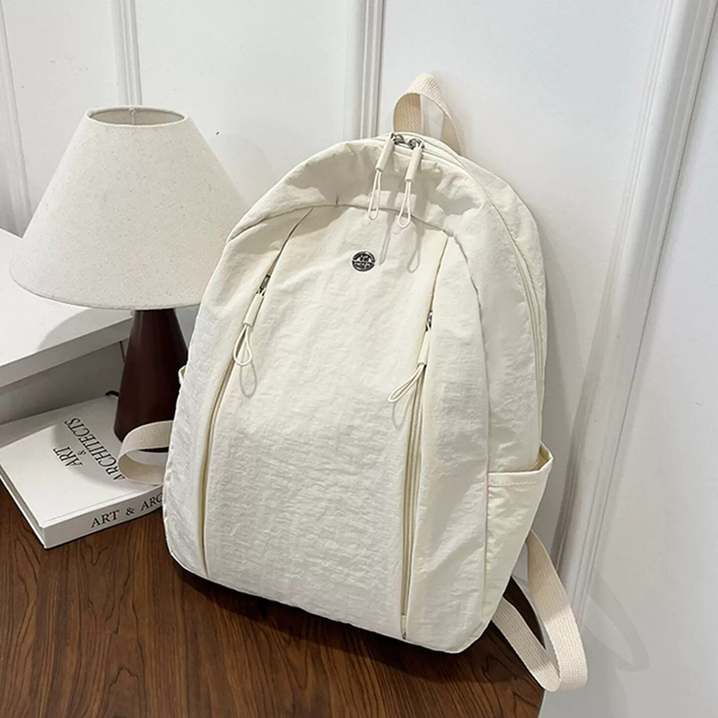 新款休闲上学旅行背包轻便大容量尼龙布研学书包防水男女生双肩包