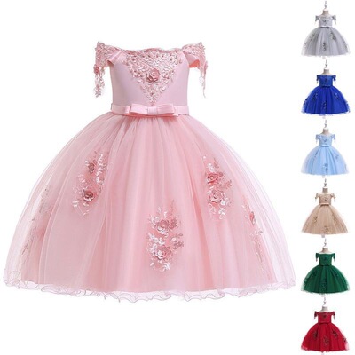 M 45374 Girl's Summer Princess Dress 女童公主裙 跨境欧美