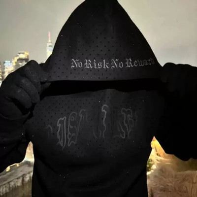 2025 European and American men's clothing printing dark