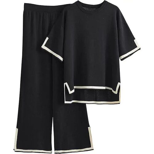 2026Sweater Sets Women 2 Piece Lounge Sets Short Sleeve Knit