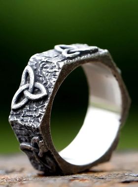 new Vintage Hollow Out Mens Stainless Steel Celtic Knot Simp