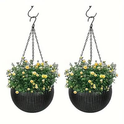 Elegant Polypropylene SelfWatering Hanging Planters with