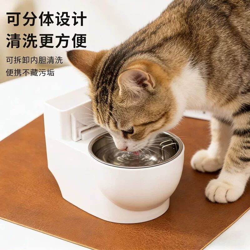 猫咪狗狗马桶饮水器宠物饮水器猫咪狗狗饮水碗马桶猫碗狗碗趣味