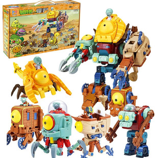 正版植物大战僵尸2西瓜投手男孩机器人仙人掌玉米炮座驾儿童玩具