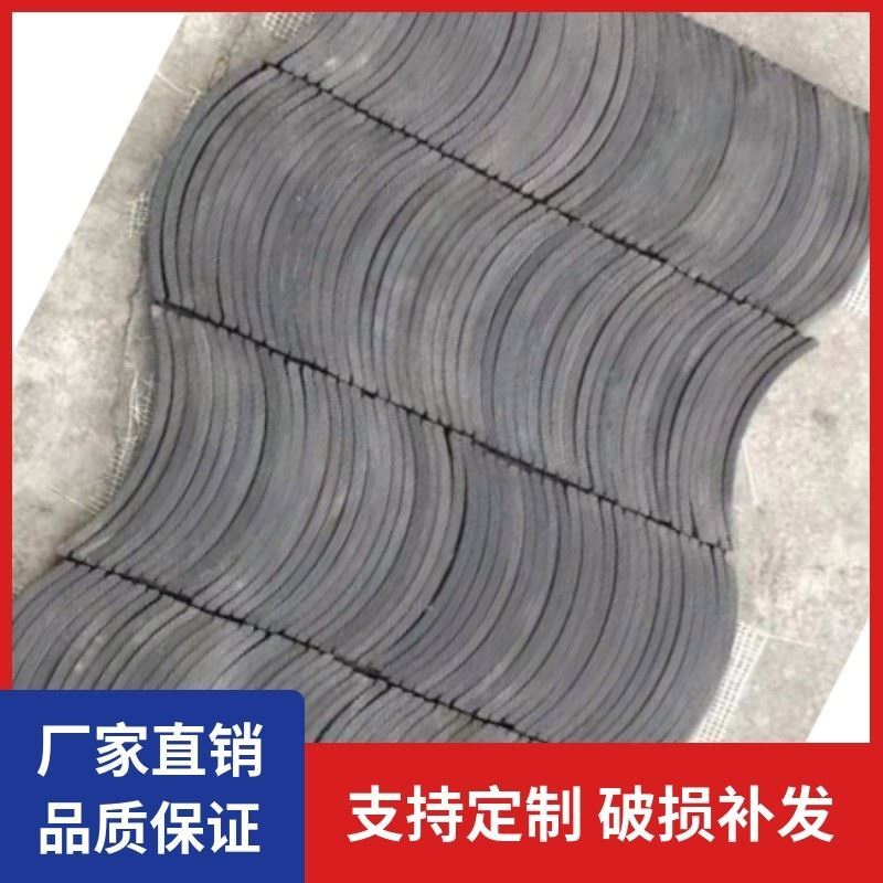 瓦片装饰花园围边围栏烧制瓦条小青瓦半圆鱼鳞造型墙复古铺地拼花