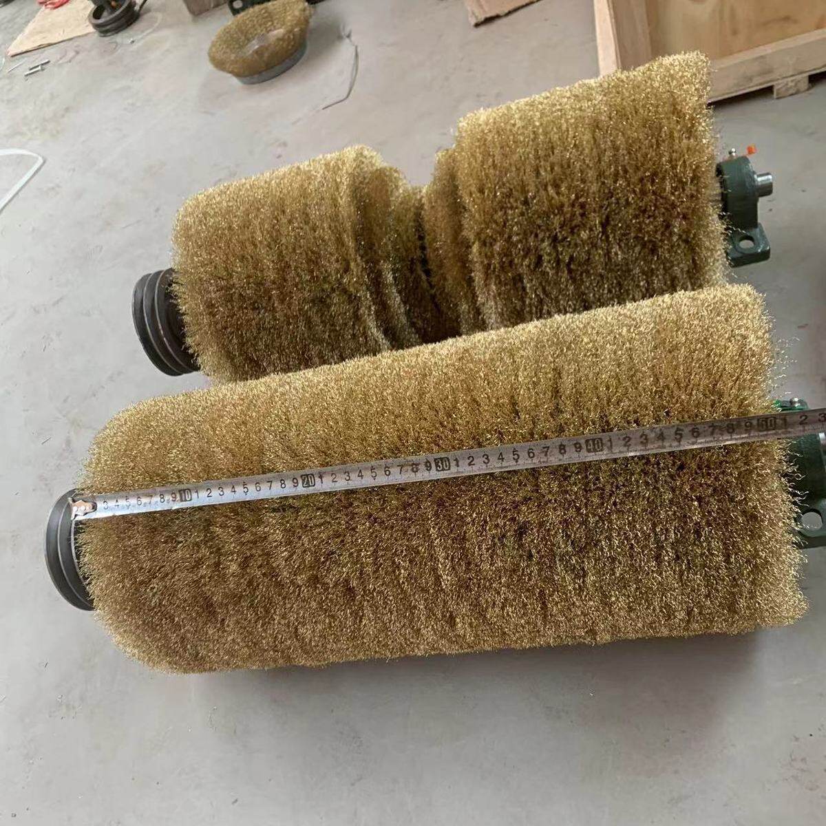 新款平行钢丝轮打磨机配件除锈轮抛光电动除锈机彩钢瓦除锈辊除锈