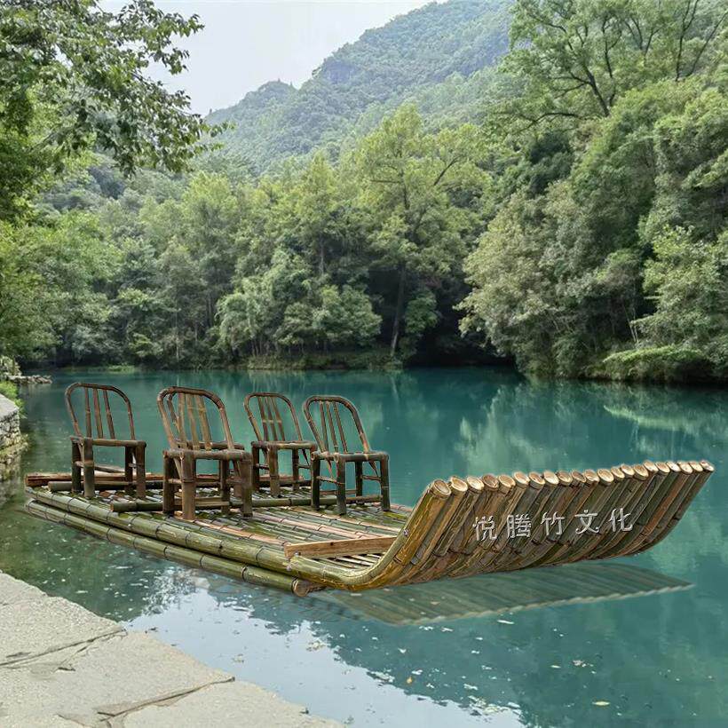 双层小竹筏加厚船冲锋舟橡皮艇皮划艇充气船游艇钓鱼船漂流船竹排