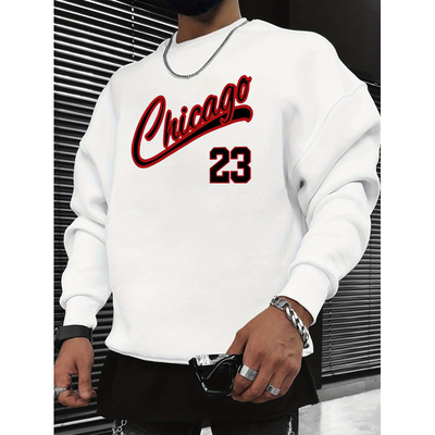 I 36107 3D Print Men's Crew Neck Sweatshirt 3D 印花圆领卫衣
