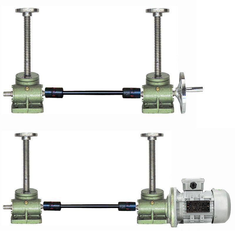 丝杆升降机多台联动电动手动SWL螺杆螺旋升降器双联同步升降丝杆